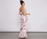 Dana Floral Chiffon Tie-Front Dress